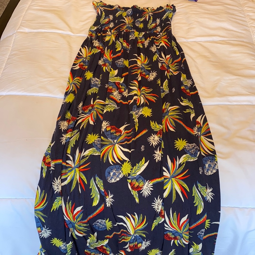 Juicy couture maxi strapless dress